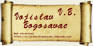 Vojislav Bogosavac vizit kartica